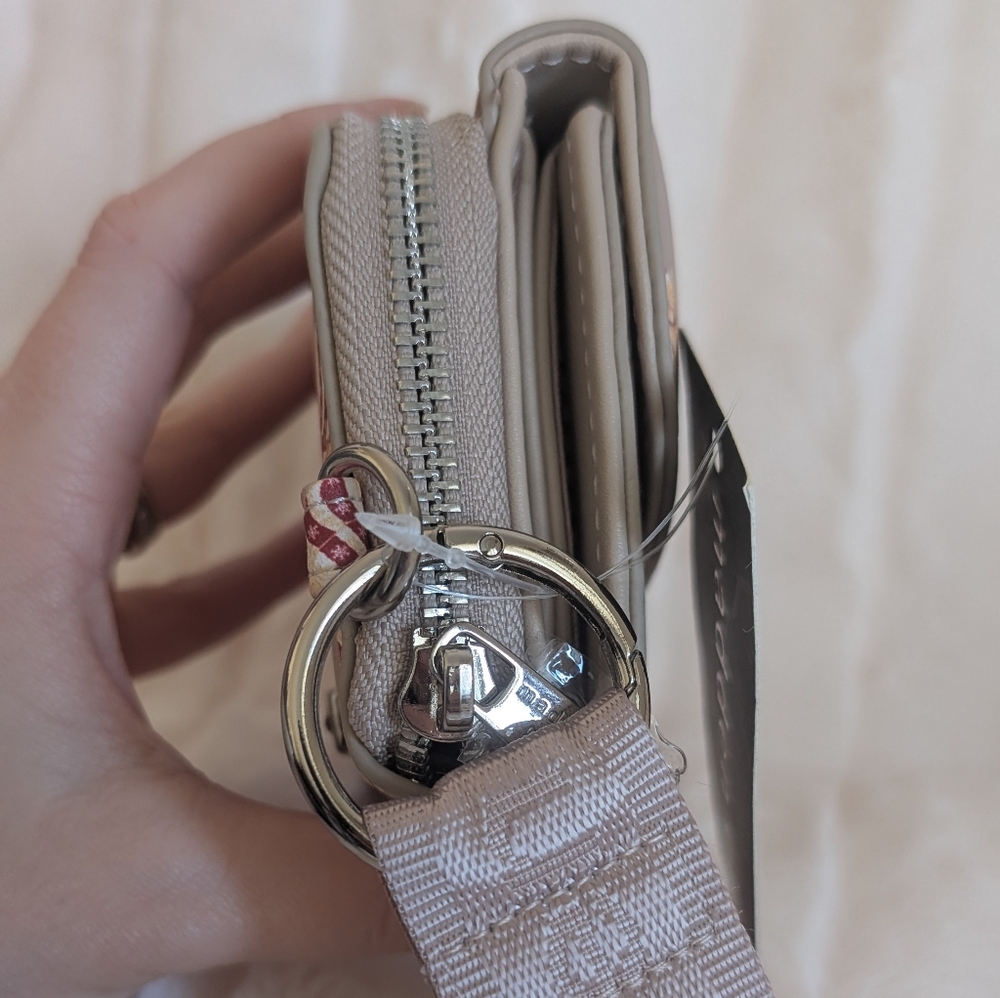 NWT Madden Girl Khaki Teddy Bear Wristlet Wallet - Picture 5 of 7